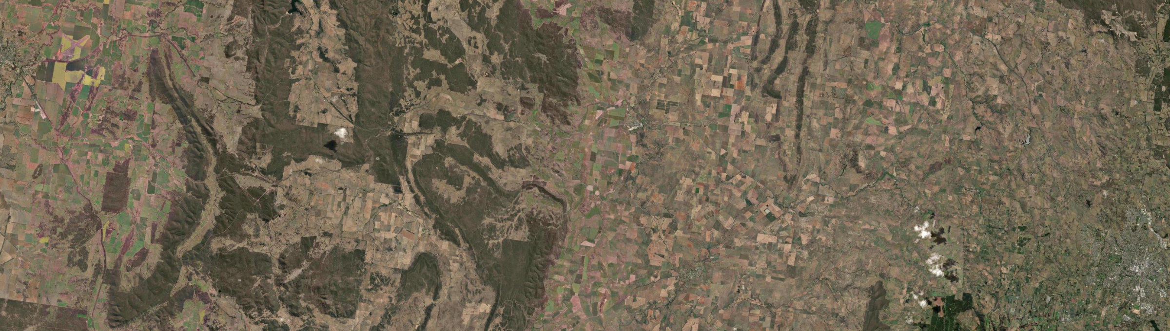 Aerial view of Manildra, NSW