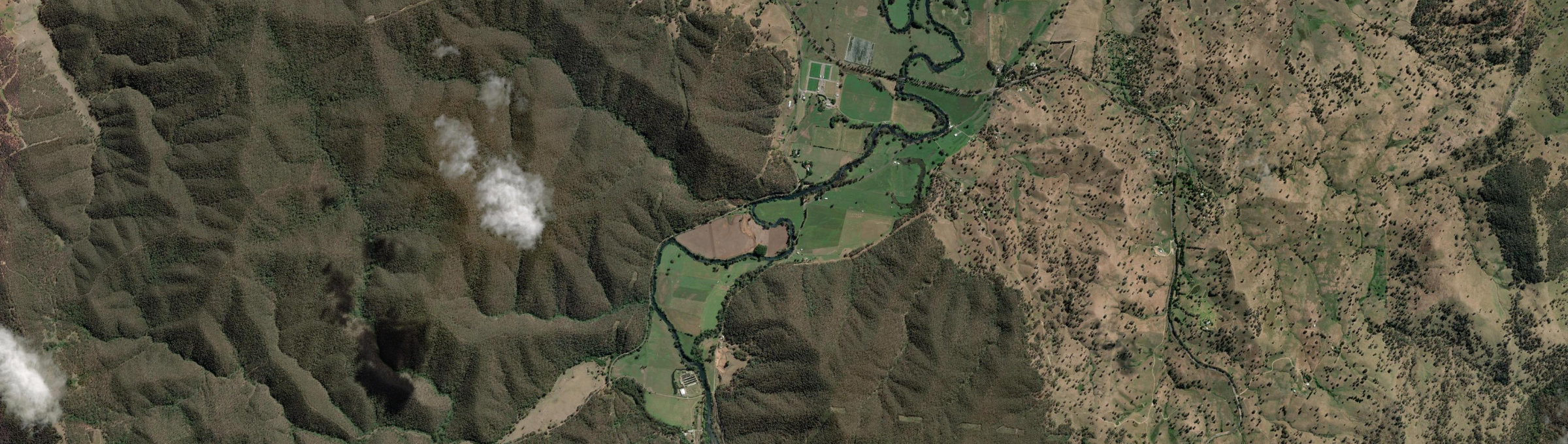 Aerial view of Jones Bridge, NSW