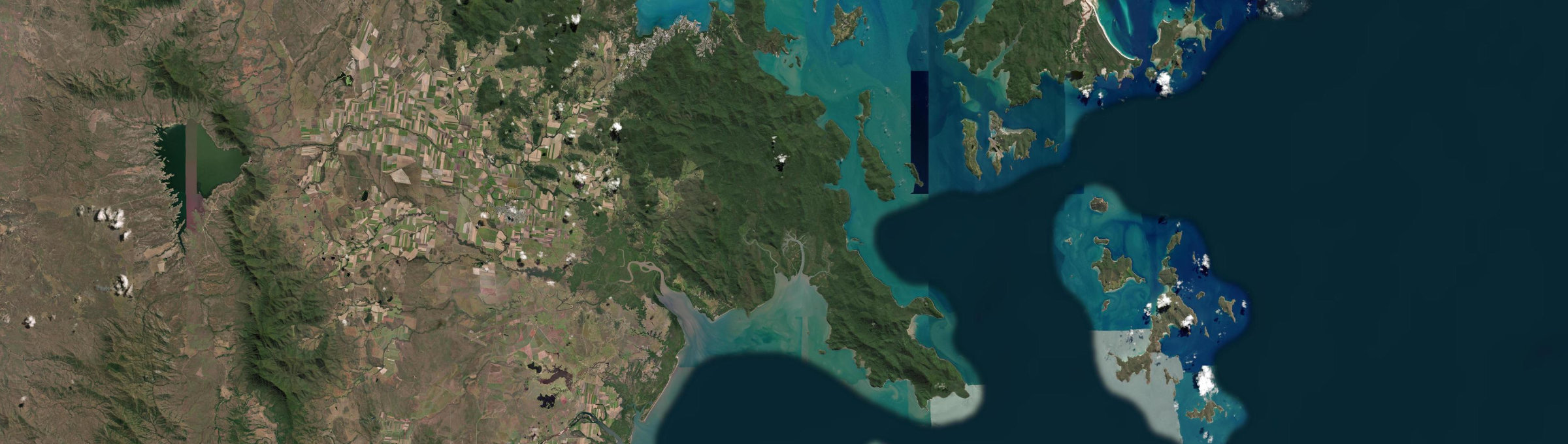 Aerial view of Cape Conway, QLD