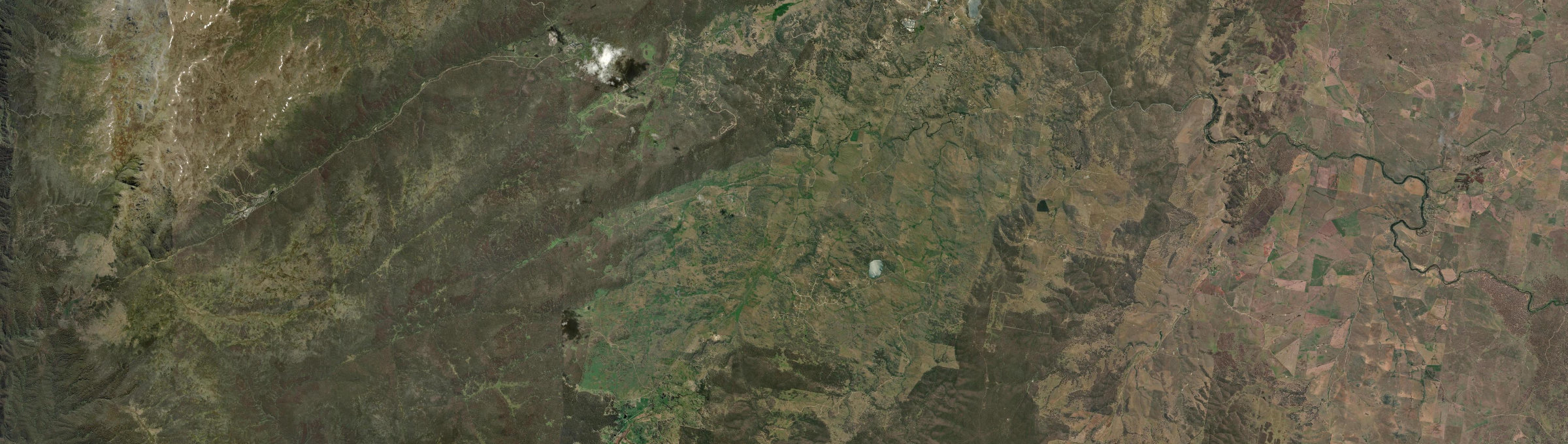 Aerial view of Moonbah, NSW