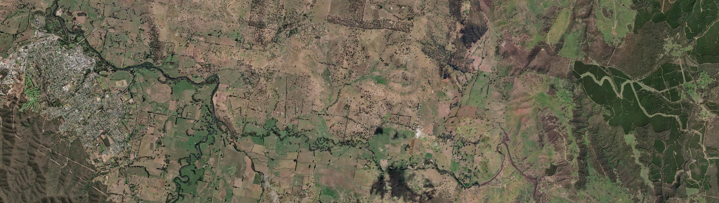 Aerial view of Lacmalac, NSW
