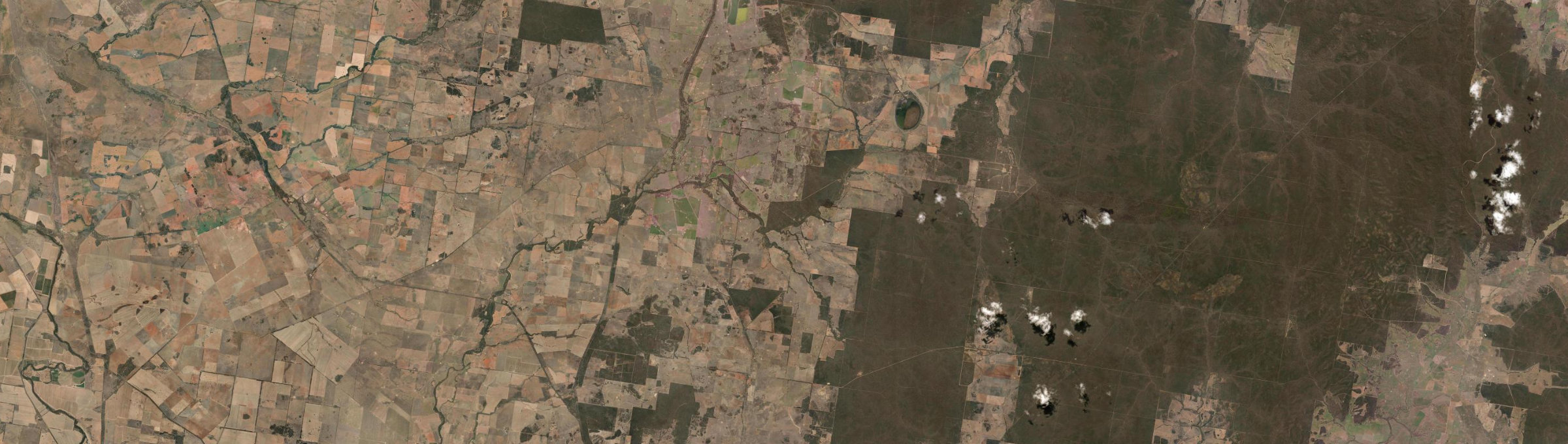 Aerial view of Eumungerie, NSW