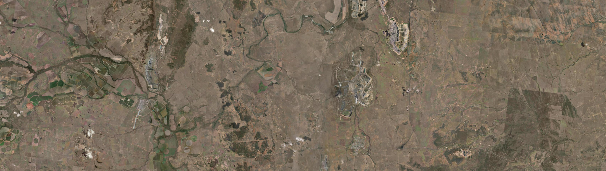 Aerial view of Blackwater, QLD