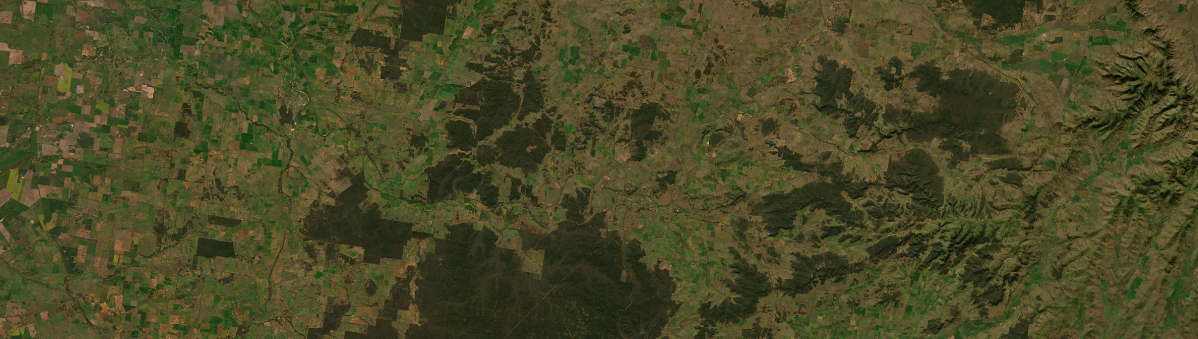 Aerial view of Mendooran, NSW