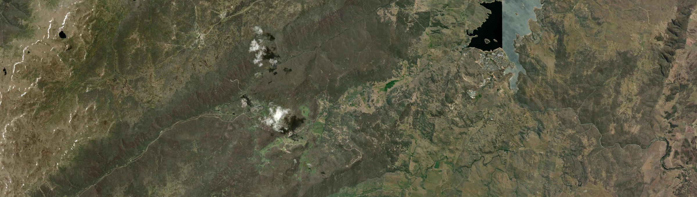 Aerial view of Crackenback, NSW