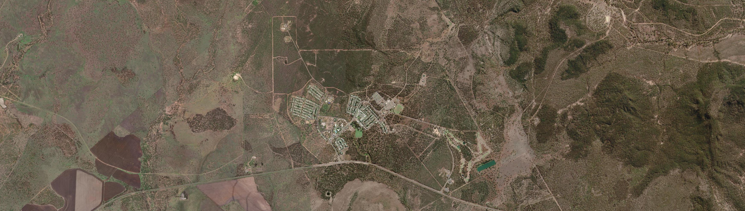 Aerial view of Tieri, QLD