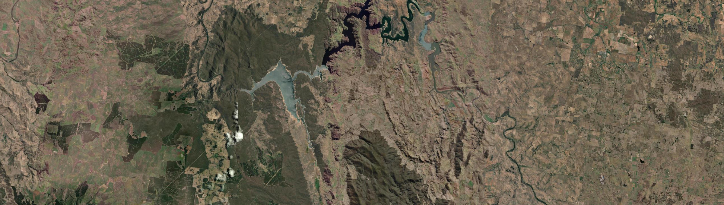 Aerial view of Narrangullen, NSW