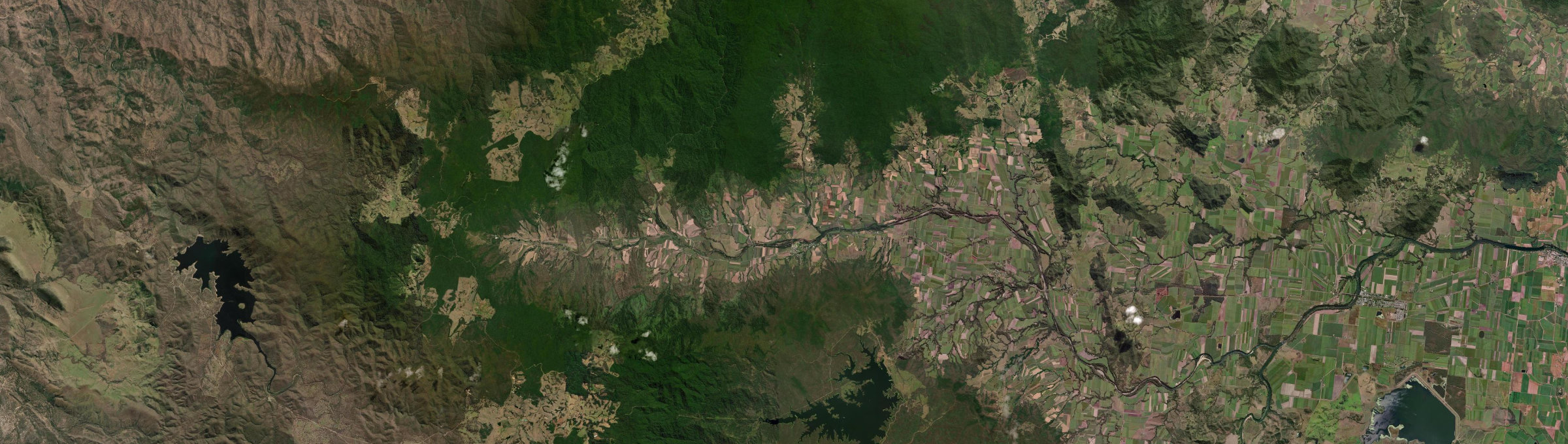 Aerial view of Finch Hatton, QLD