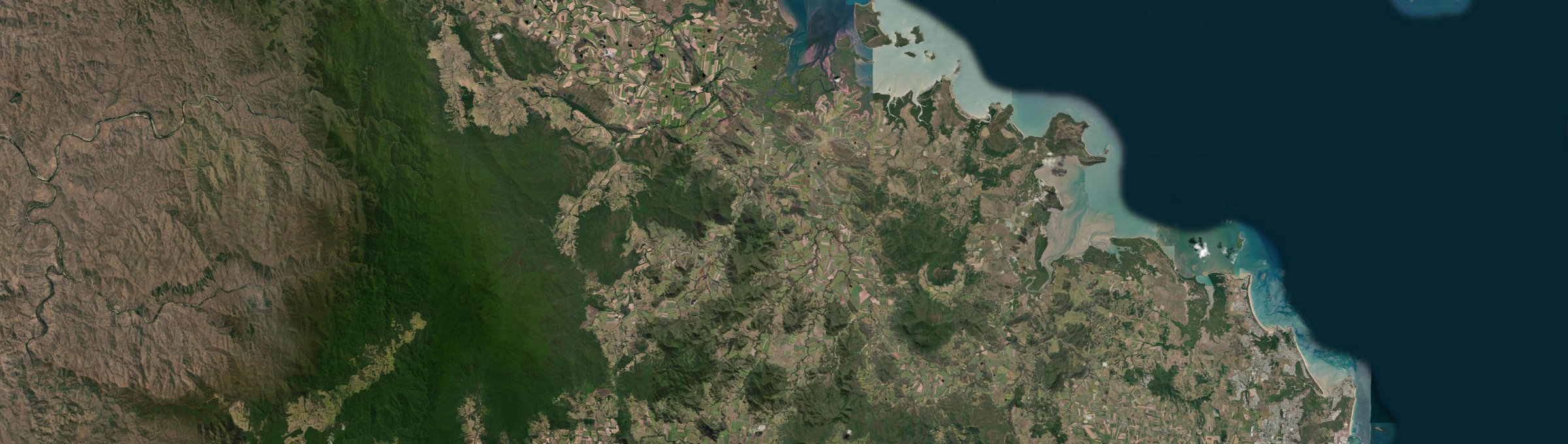 Aerial view of Mount Ossa, QLD