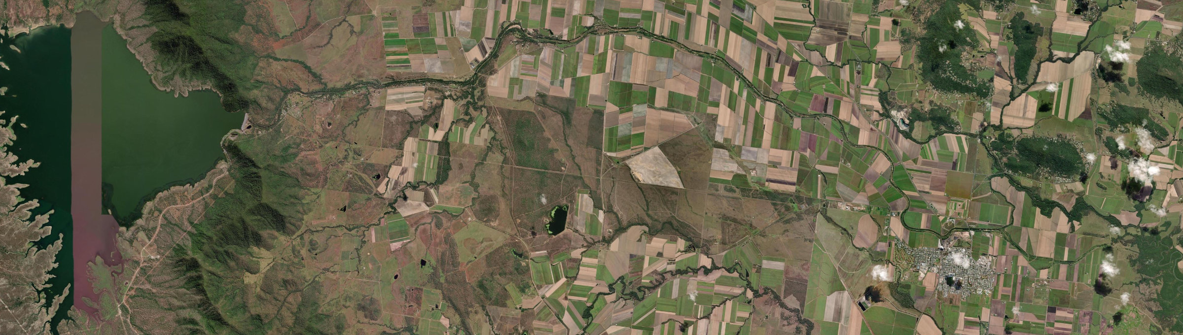 Aerial view of Crystal Brook (Qld), QLD