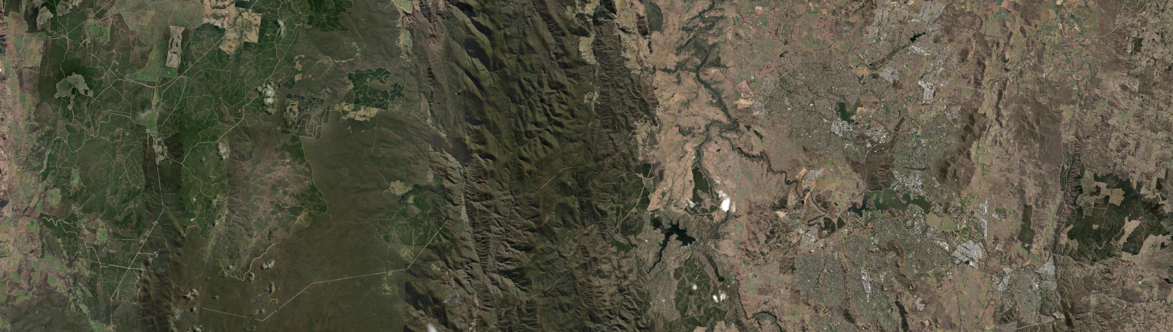 Aerial view of Uriarra, NSW