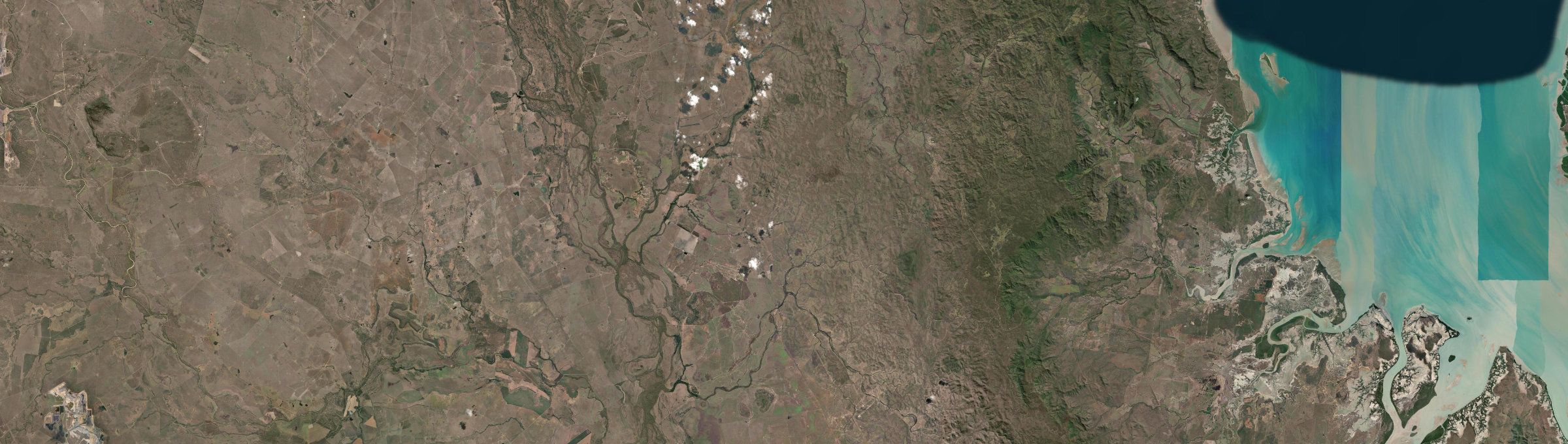 Aerial view of Lotus Creek, QLD