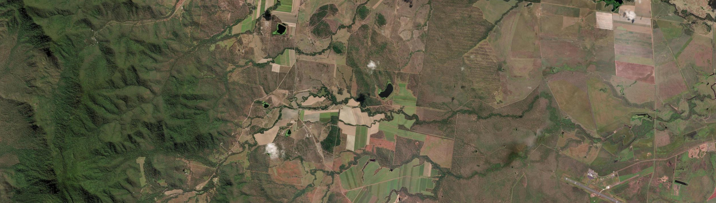 Aerial view of Silver Creek, QLD
