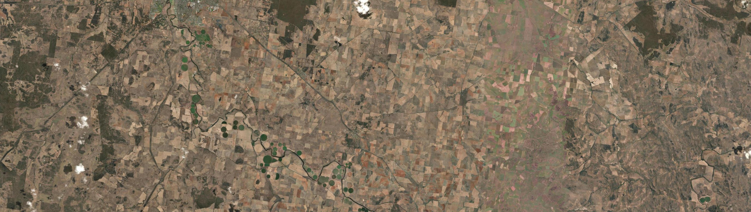 Aerial view of Geurie, NSW