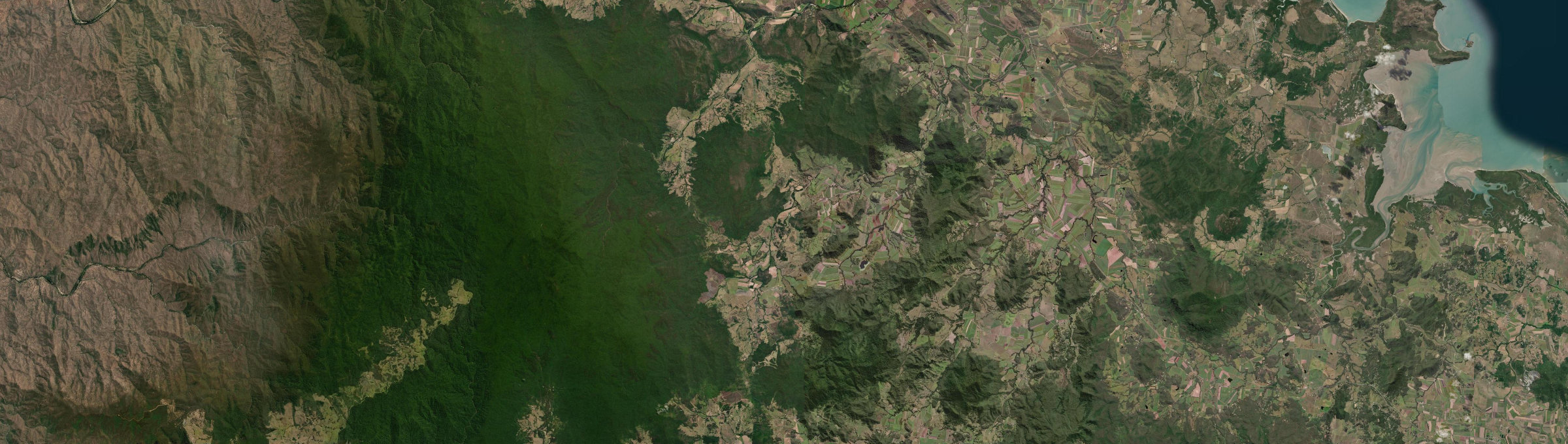 Aerial view of Mount Charlton, QLD
