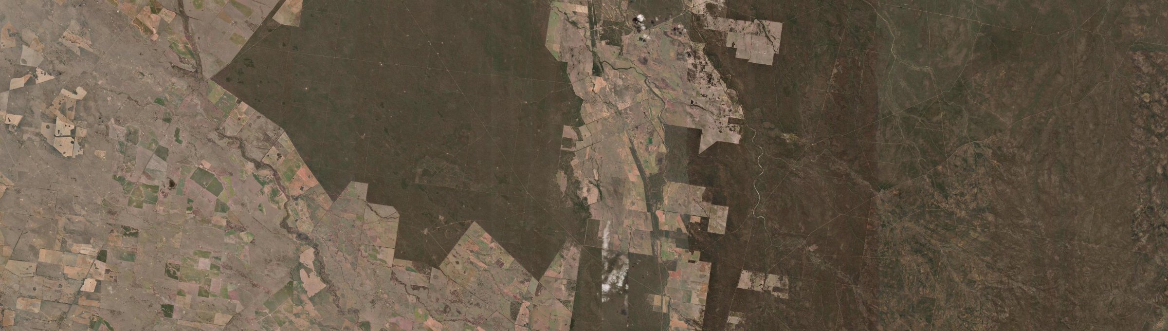 Aerial view of Kenebri, NSW