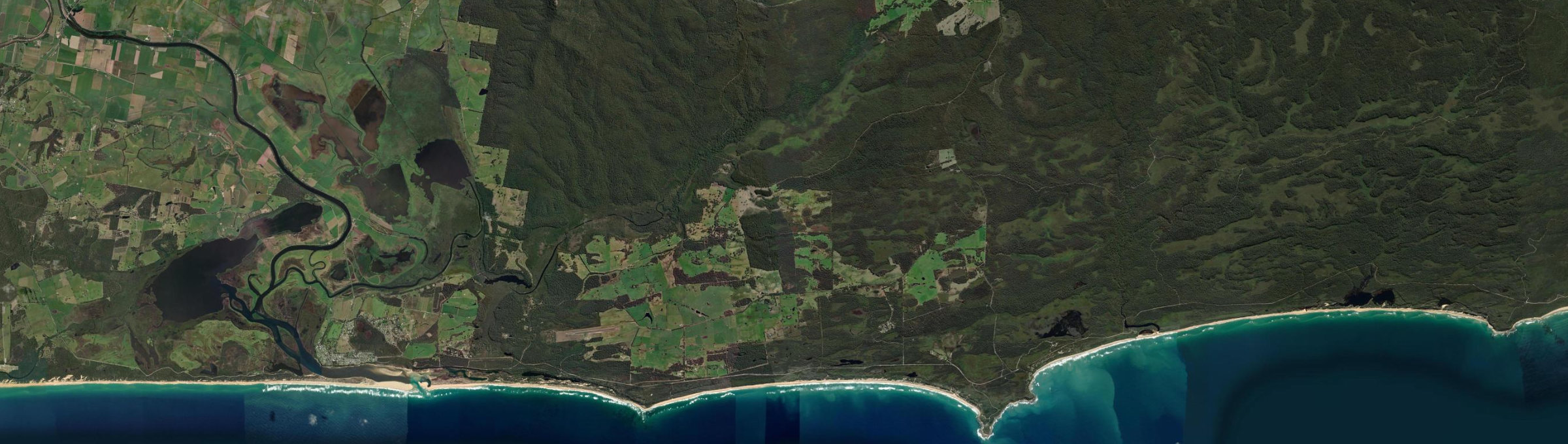 Aerial view of Marlo, VIC