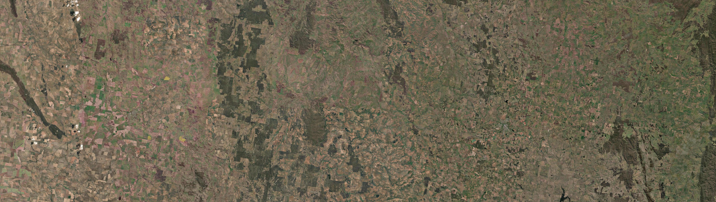 Aerial view of Narrawa, NSW