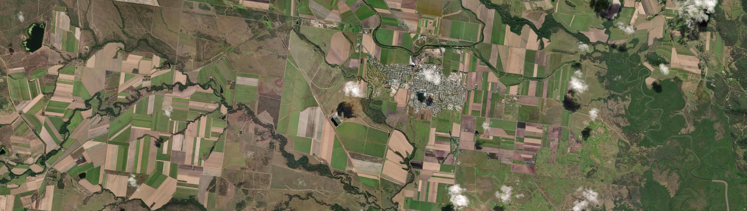 Aerial view of Proserpine, QLD