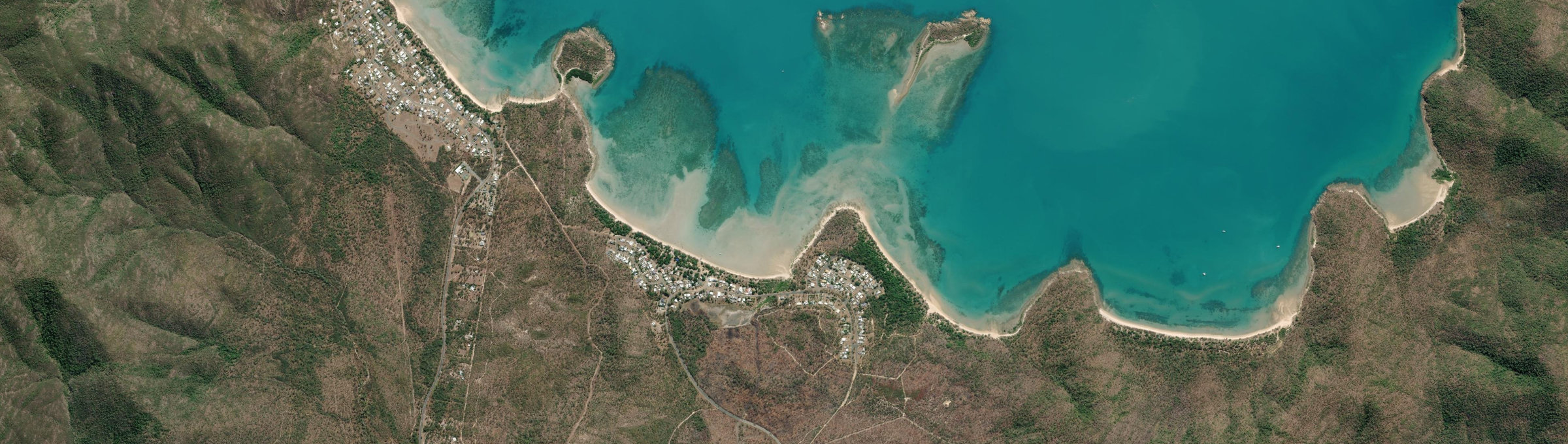 Aerial view of Dingo Beach, QLD
