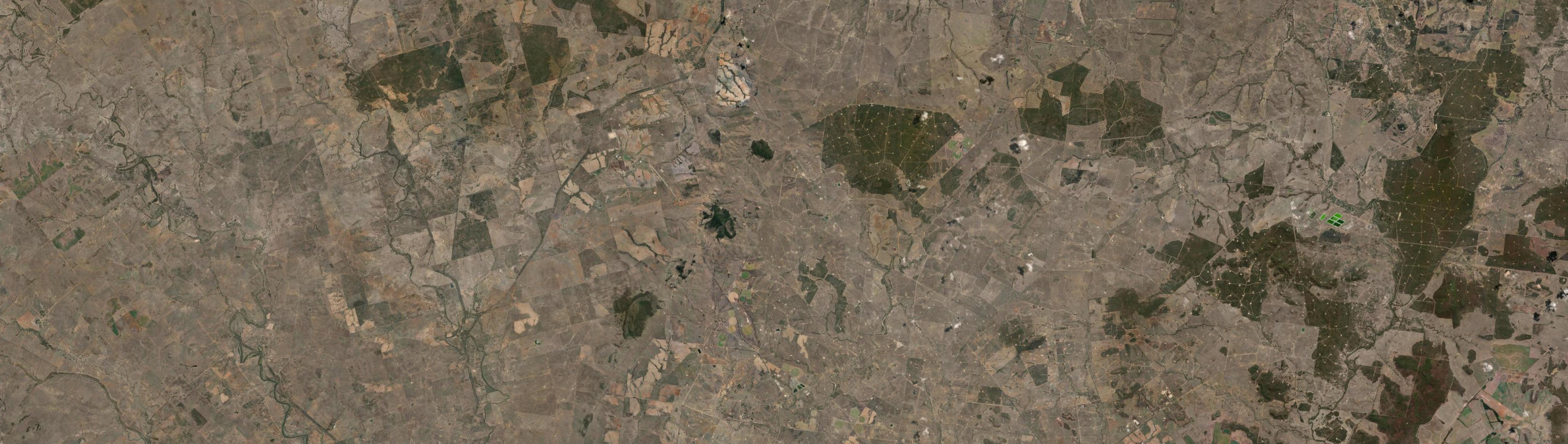 Aerial view of Mooga, QLD