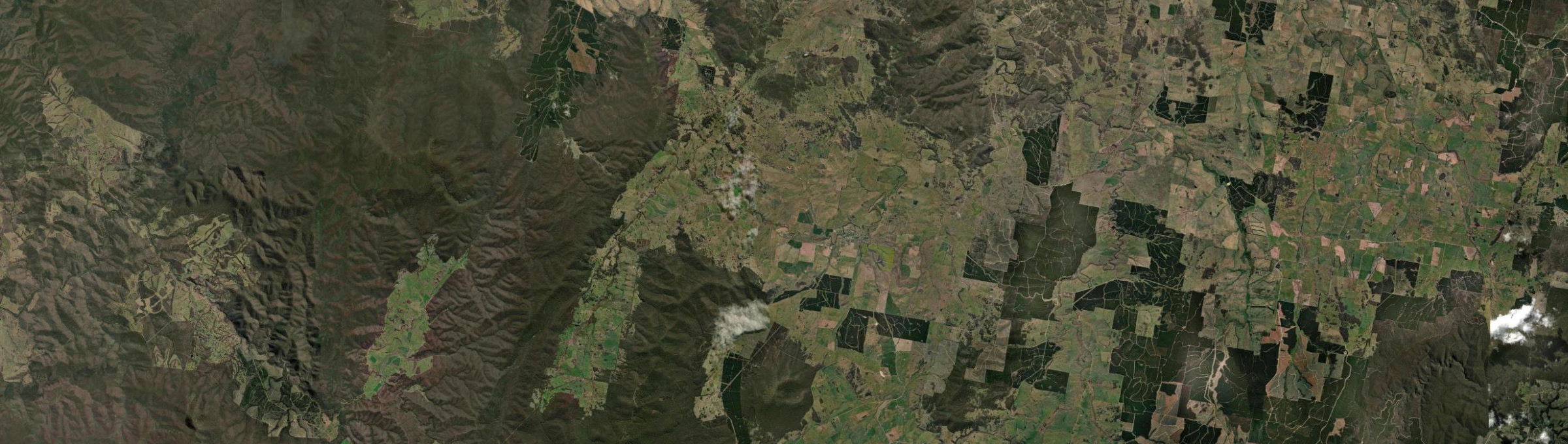 Aerial view of Delegate, NSW