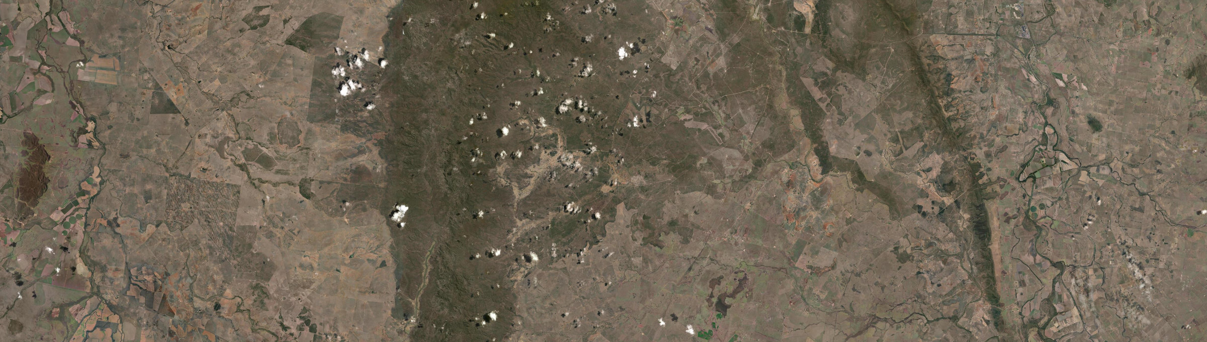 Aerial view of Goomally, QLD