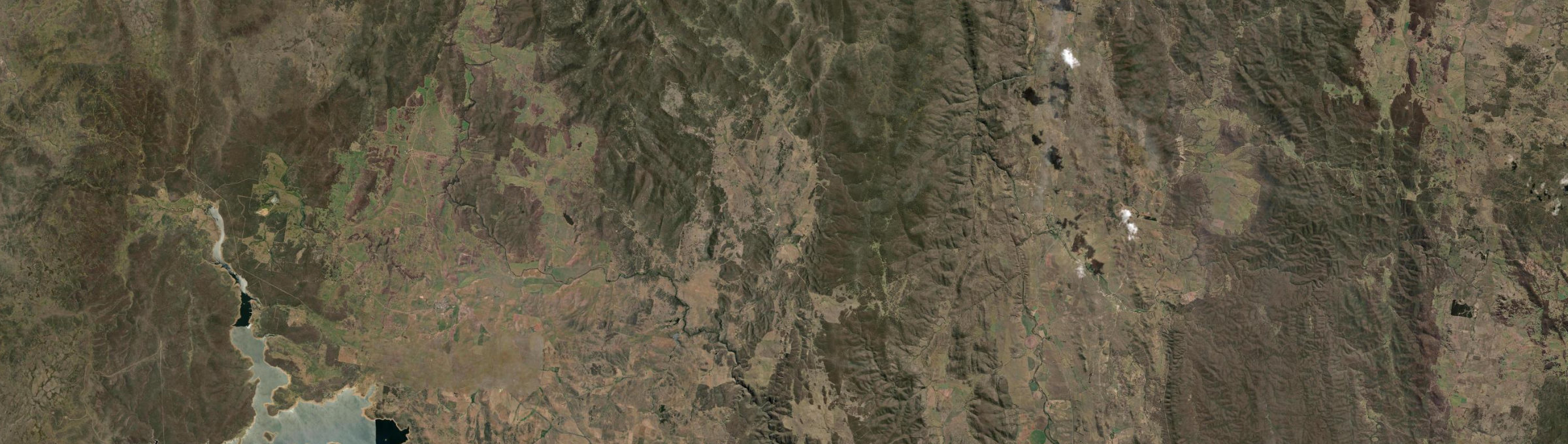 Aerial view of Shannons Flat, NSW