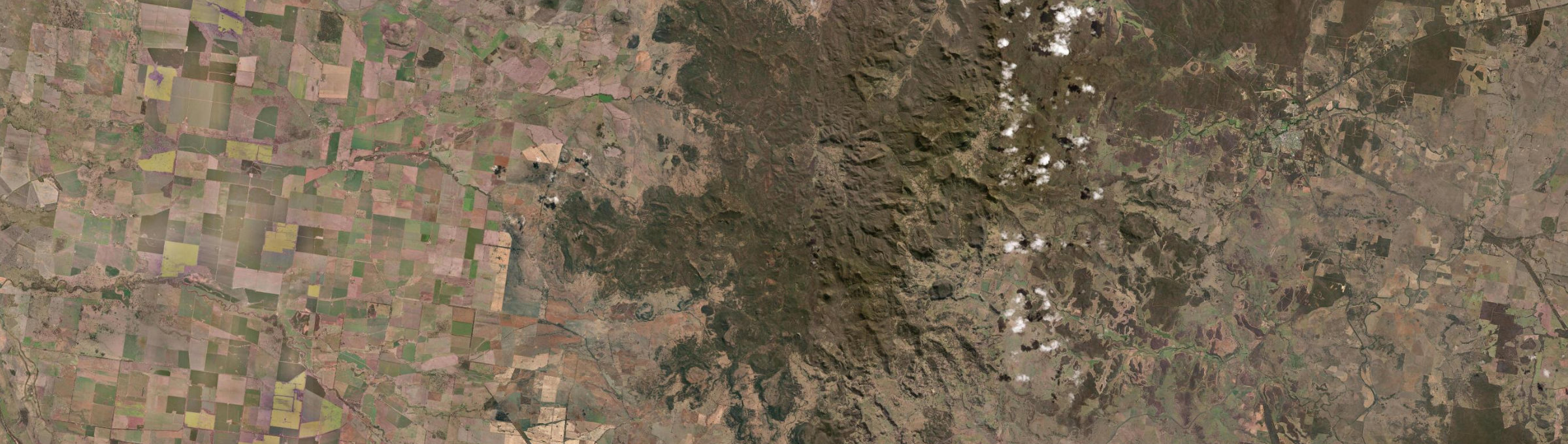 Aerial view of Warrumbungle, NSW