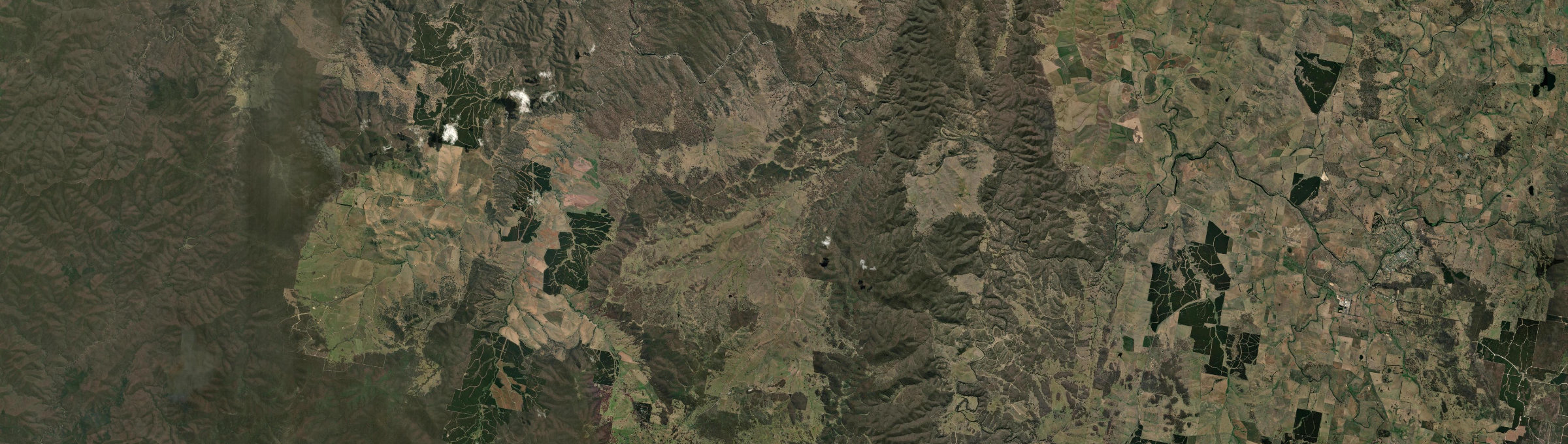 Aerial view of Tombong, NSW