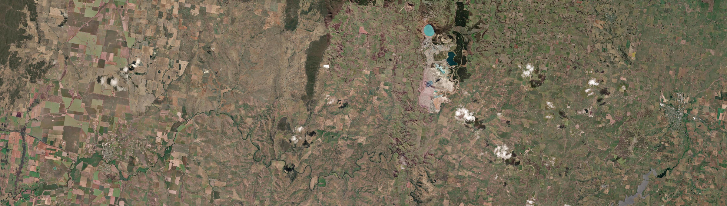Aerial view of Panuara, NSW