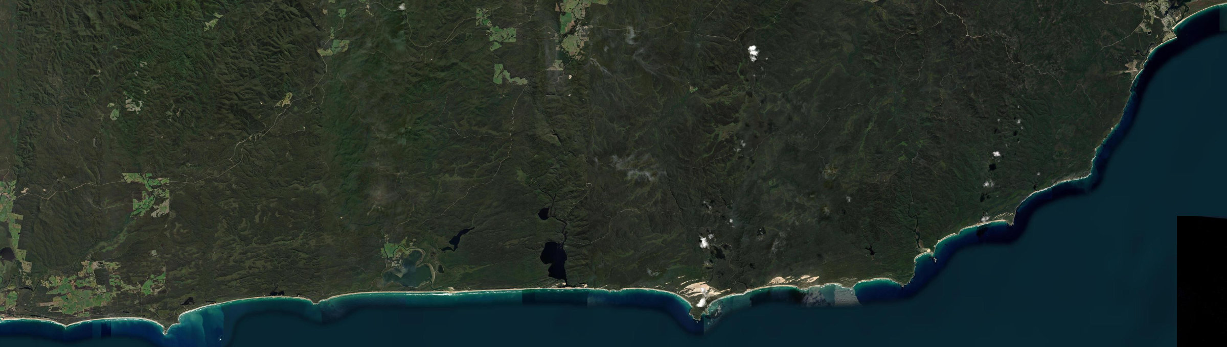 Aerial view of Tamboon, VIC