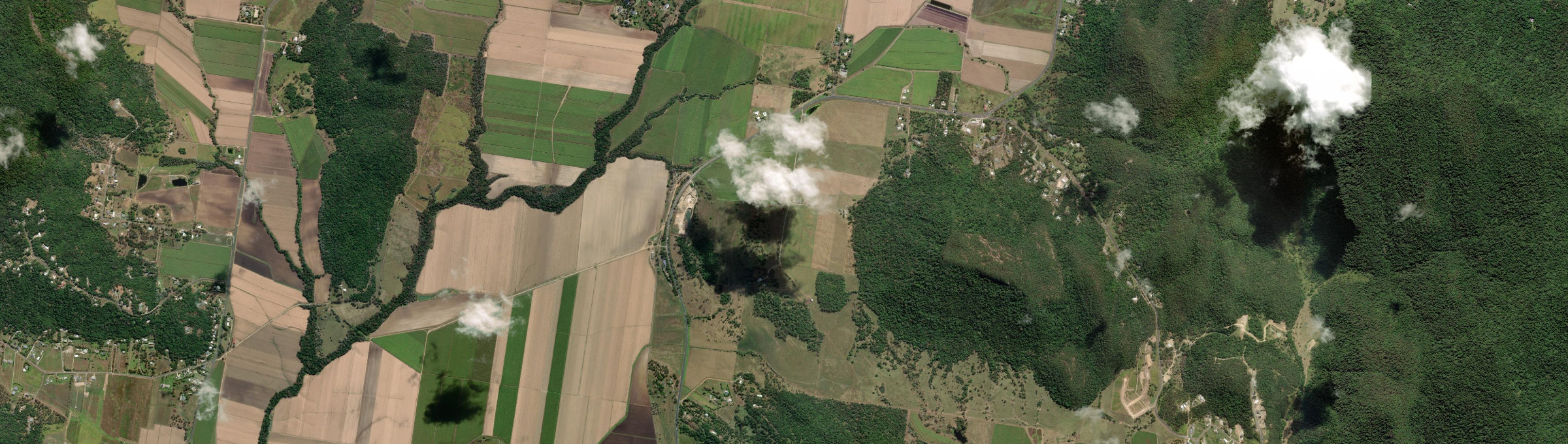 Aerial view of Mount Marlow, QLD