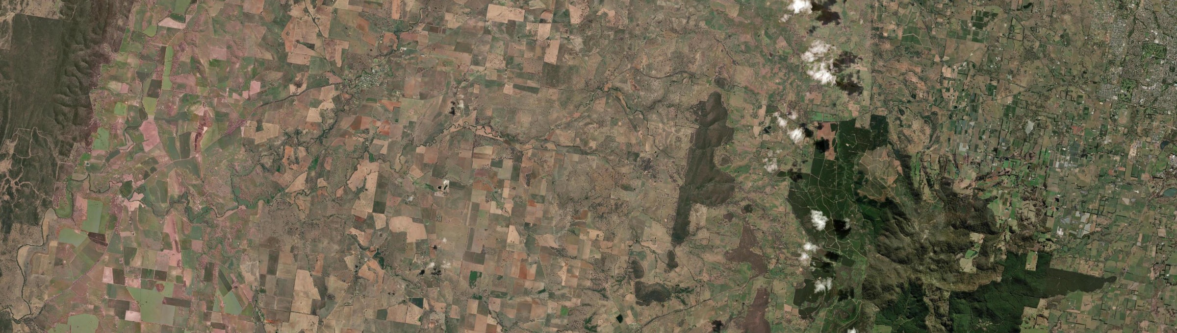 Aerial view of Bowan Park, NSW