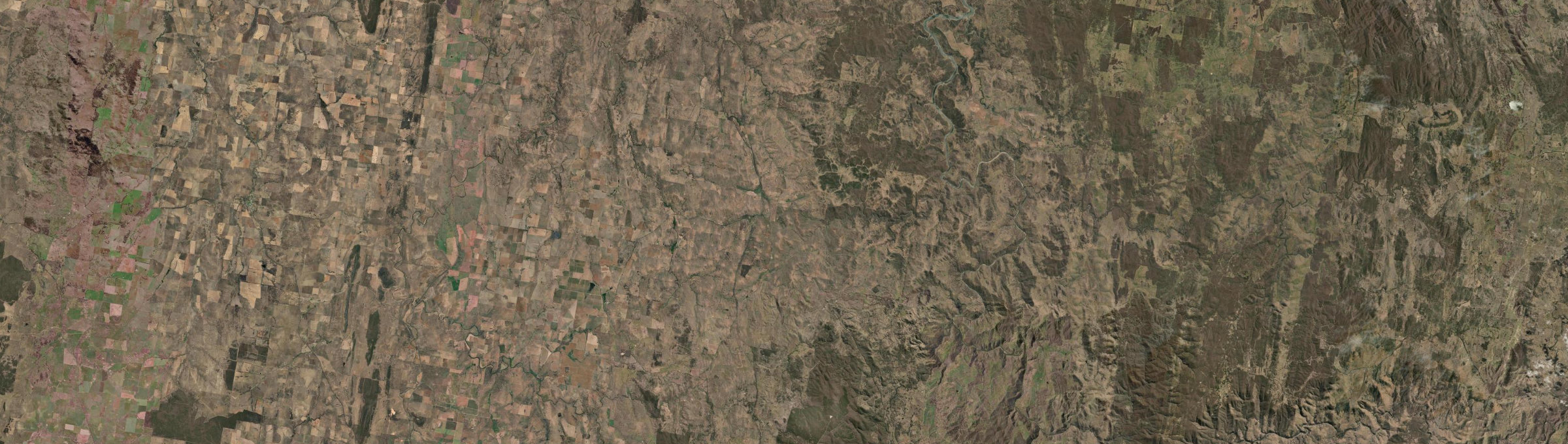Aerial view of Euchareena, NSW