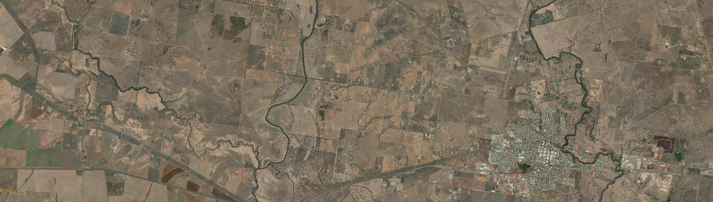 Aerial view of Dargal Road, QLD