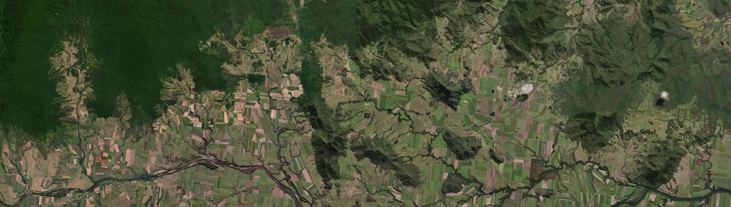 Aerial view of Dows Creek, QLD