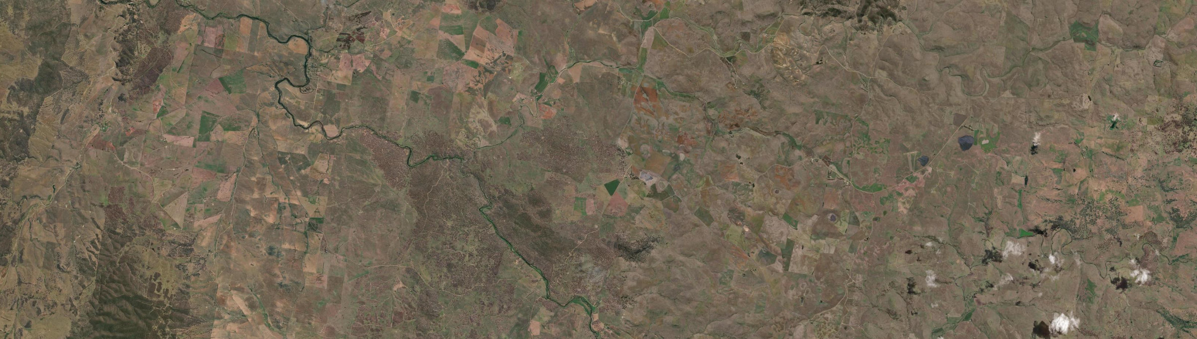 Aerial view of Maffra (NSW), NSW