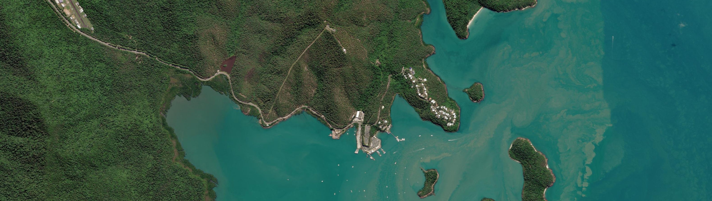 Aerial view of Shute Harbour, QLD