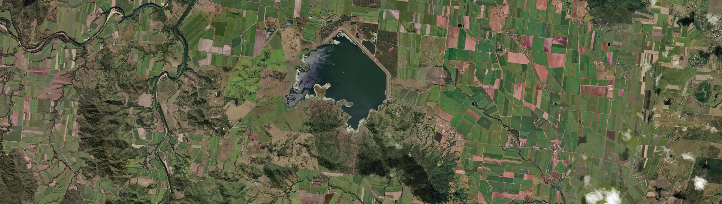 Aerial view of Kinchant Dam, QLD