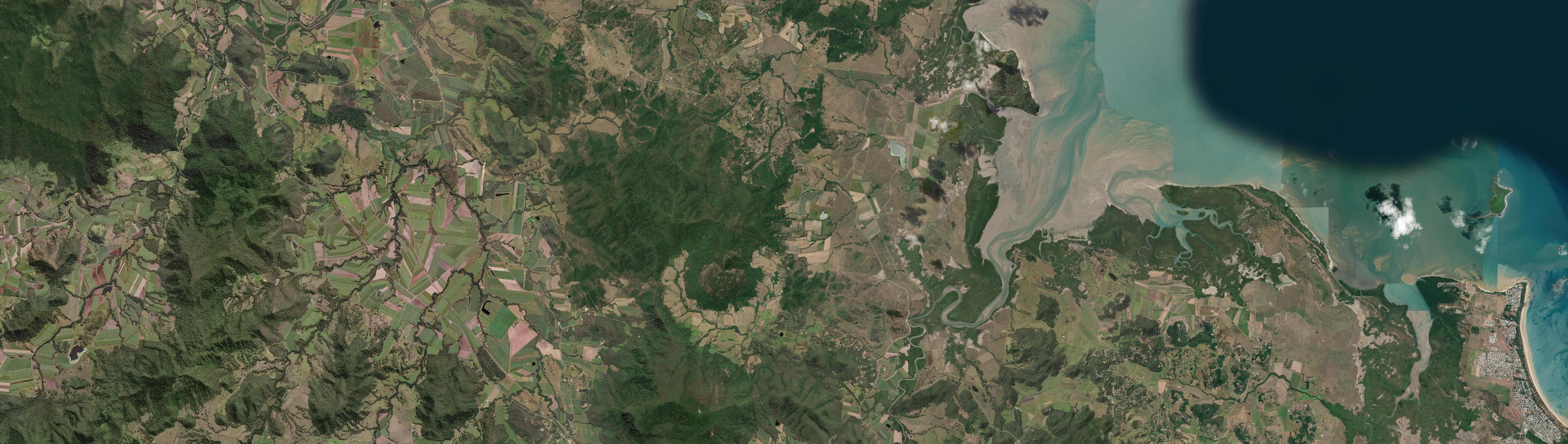 Aerial view of Mount Jukes, QLD