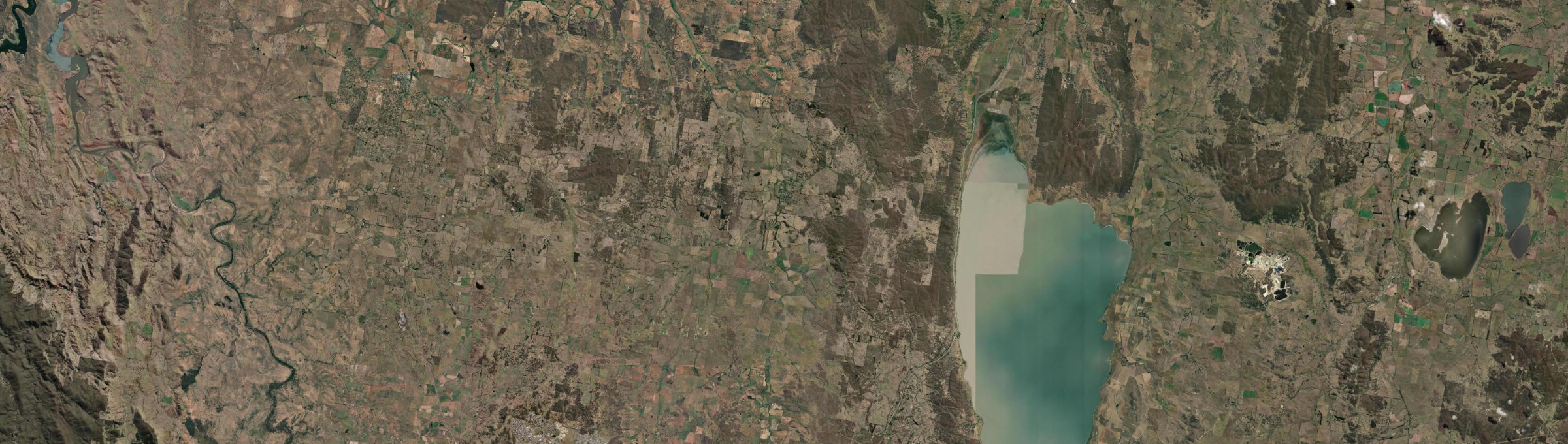 Aerial view of Gundaroo, NSW