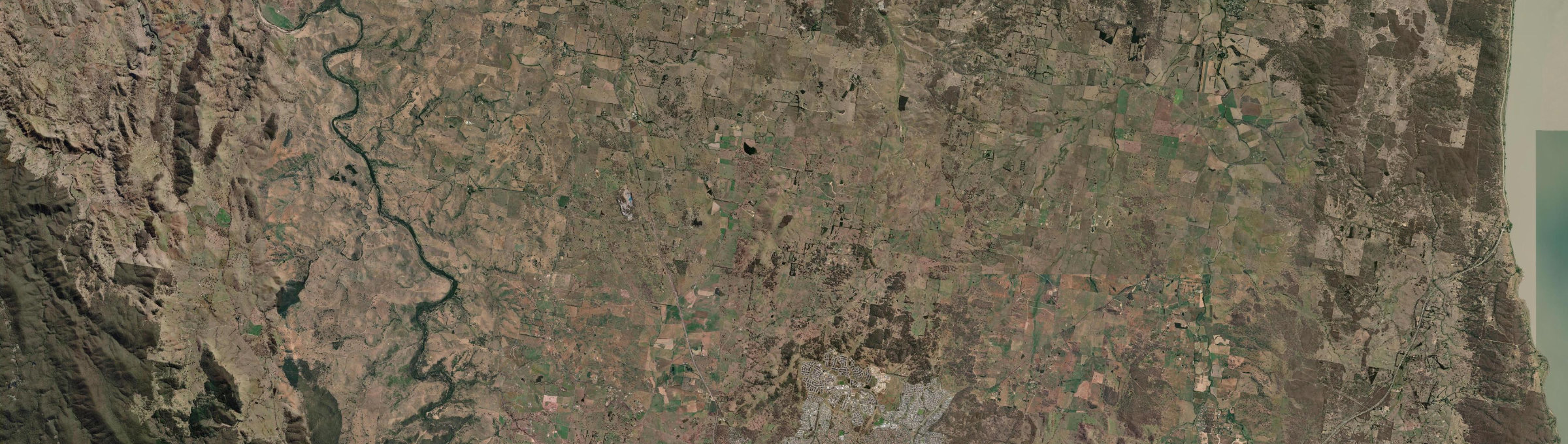 Aerial view of Springrange, NSW