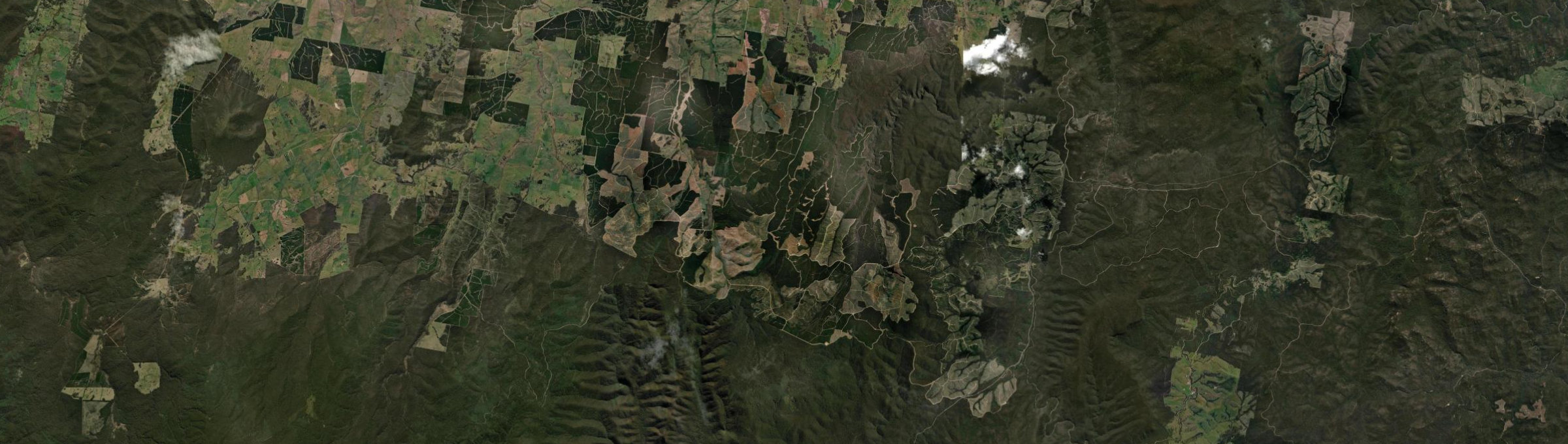 Aerial view of Bondi Forest, NSW