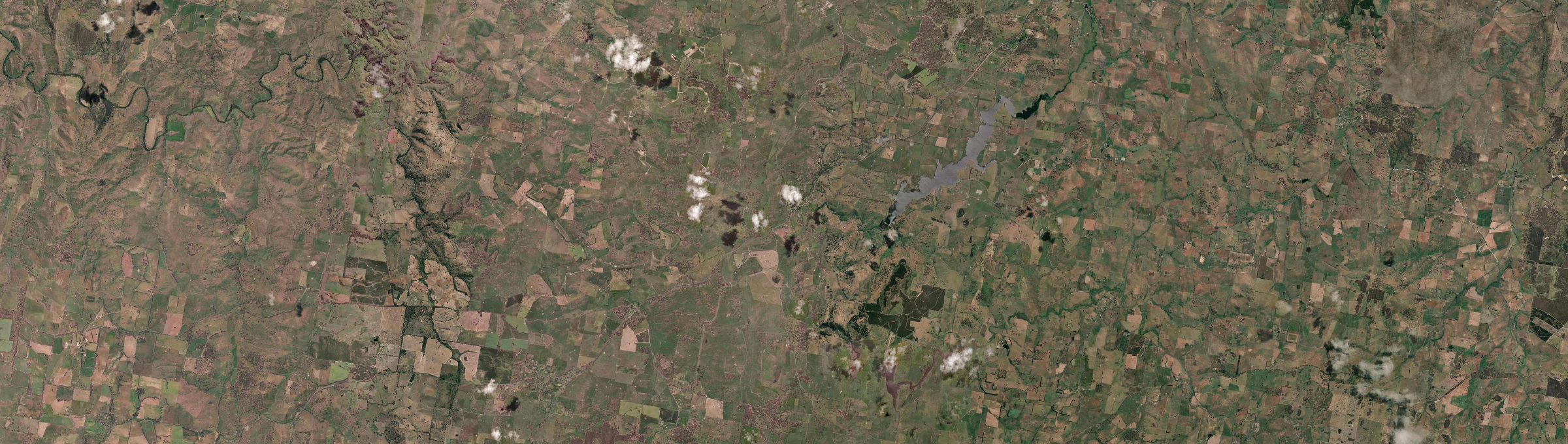 Aerial view of Carcoar, NSW
