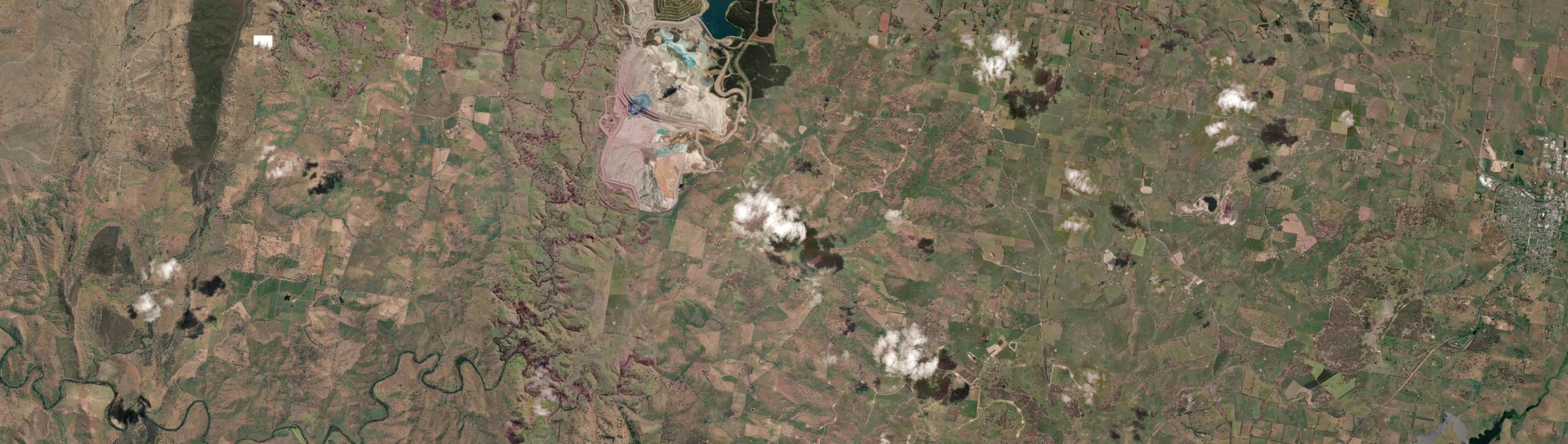 Aerial view of Errowanbang, NSW