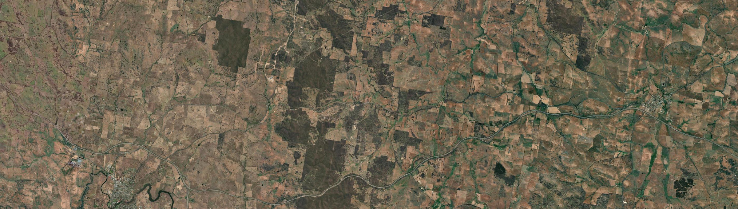 Aerial view of Jerrawa, NSW