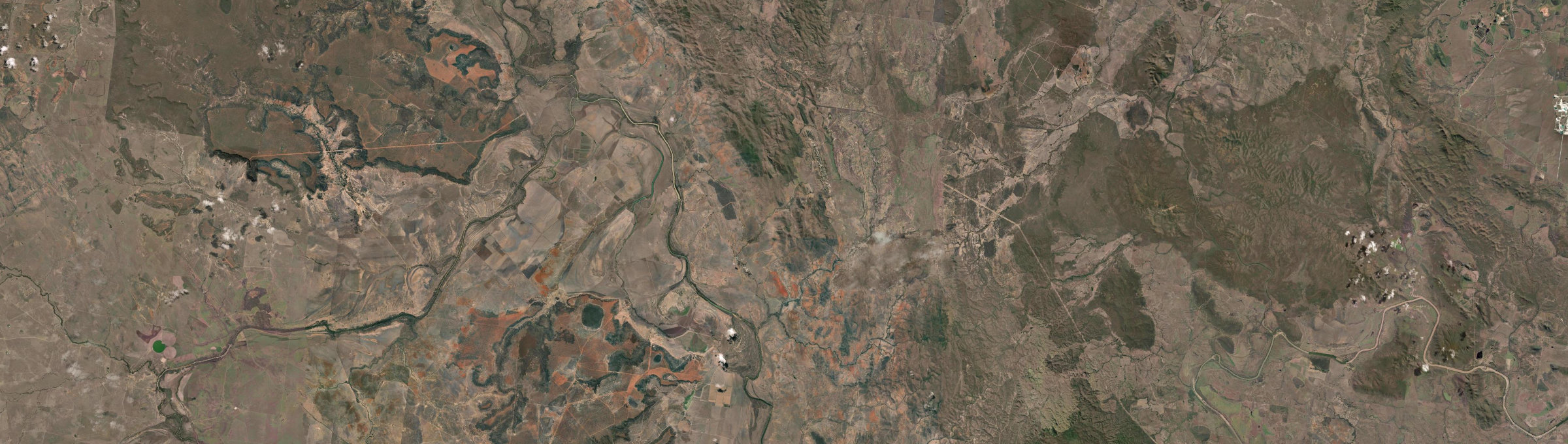 Aerial view of Mount Gardiner, QLD