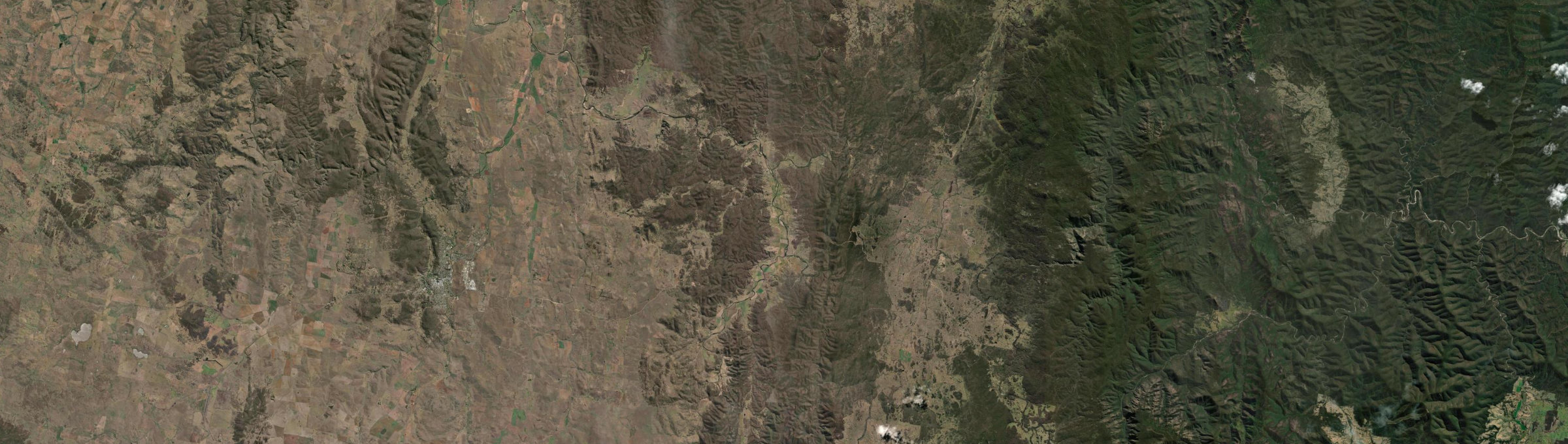 Aerial view of Numeralla, NSW