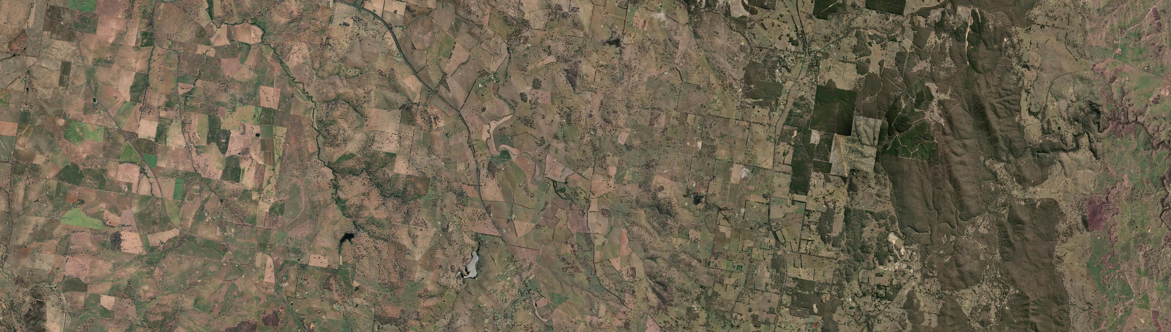Aerial view of Kangaroobie, NSW
